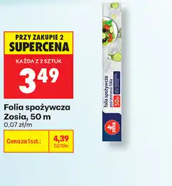 Biedronka Folia spożywcza Zosia, 50 m oferta