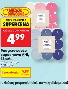 Biedronka Podgrzewacze zapachowe Aril, 18 szt oferta