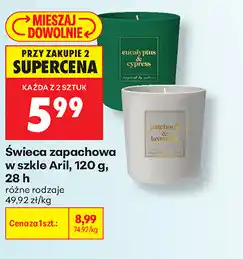 Biedronka Świeca zapachowa w szkle Aril, 120 g, 28 h oferta