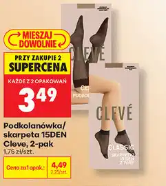 Biedronka Podkolanówka/skarpeta 15DEN Cleve, 2-pak oferta