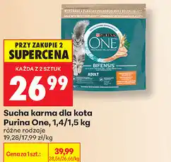 Biedronka Sucha karma dla kota Purina One, 1,4/1 oferta