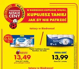 Biedronka Papier toaletowy Queen Komfort, 10 rolek oferta