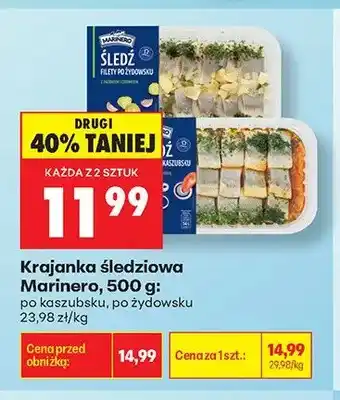 Biedronka Krajanka śledziowa po żydowsku Marinero oferta