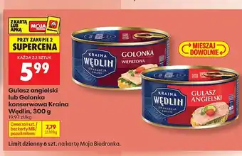 Biedronka Gulasz angielski Kraina Wędlin oferta