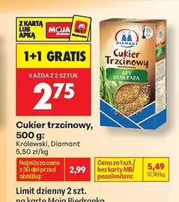 Biedronka Cukier trzcinowy Królewski oferta