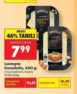 Biedronka Lasagne z kurczakiem Donatello oferta