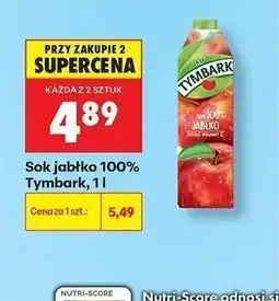Biedronka Sok jabłkowy 100% Tymbark oferta