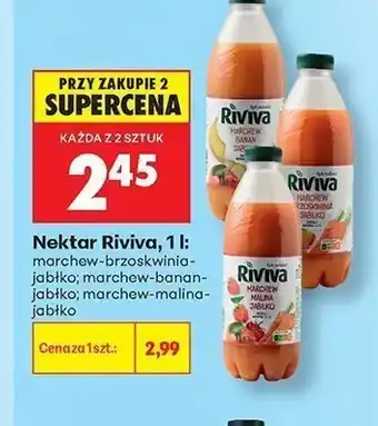 Biedronka Nektar Riviva marchew brzoskwinia jabłko oferta