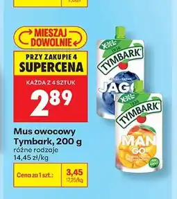 Biedronka Mus owocowy Tymbark mango oferta