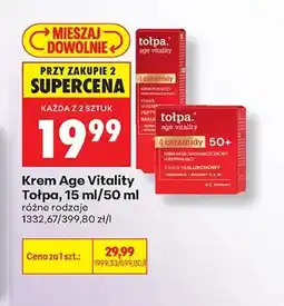 Biedronka Krem do twarzy Tołpa Age Vitality 4 ceramidy 50+ oferta