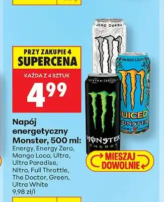 Biedronka Napój energetyczny Monster Energy Zero oferta