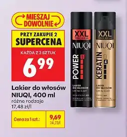 Biedronka Lakier do włosów Niuqi Keratin oferta