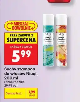 Biedronka Suchy szampon do włosów Niuqi Original Freshness oferta