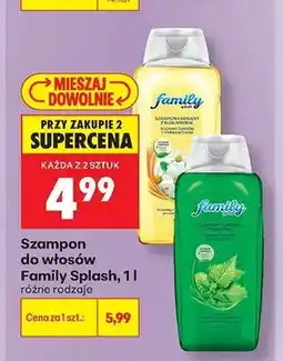 Biedronka Szampon do włosów Family Splash z pokrzywą oferta