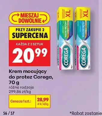 Biedronka Krem mocujący do protez Corega Delikatnie Miętowy oferta
