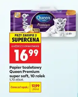 Biedronka Papier toaletowy Queen Premium 10-pak oferta