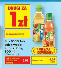 Biedronka Sok Kubuś Baby Marchew oferta
