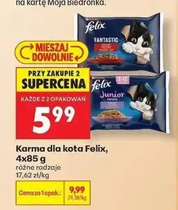 Biedronka Karma dla kota Felix 4-pak oferta