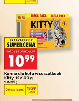 Biedronka Karma dla kota w saszetkach Kitty 12-pak oferta