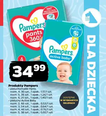 Netto Pieluchy Pampers oferta