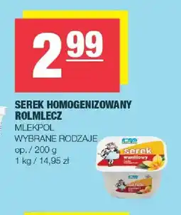 Spar Serek homogenizowany Rolmlecz waniliowy Mlekpol oferta