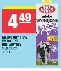 Spar Mleko UHT 1,5% Wydojone bez laktozy Mlekovita oferta