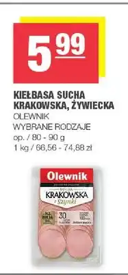 Spar Kiełbasa sucha krakowska Olewnik oferta