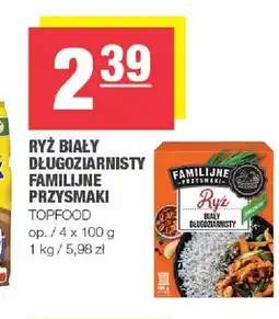 Spar Ryż biały długoziarnisty Familijne Przysmaki Topfood 4-pak oferta