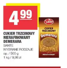 Spar Cukier trzcinowy nierafinowany Demerara Sante oferta