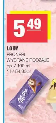 Spar Lody Milka Froneri oferta