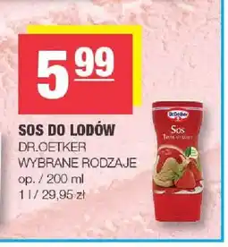Spar Sos do lodów Dr. Oetker oferta