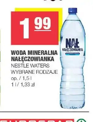 Spar Woda mineralna Nałęczowianka oferta