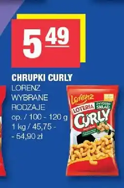 Spar Chrupki Curly Lorenz oferta
