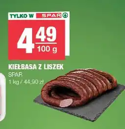 Spar Kiełbasa z liszek SPAR oferta