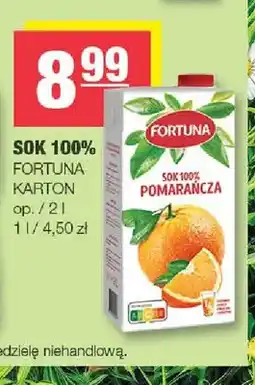 Spar Sok 100% pomarańcza Fortuna oferta
