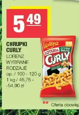Spar Chrupki Curly Lorenz oferta
