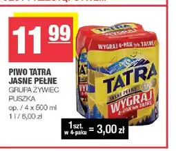 Spar Piwo Tatra Jasne Pełne 4-pak oferta