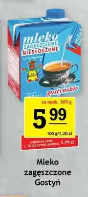 Gram Market Mleko zagęszczone Gostyń niesłodzone 7,5% oferta