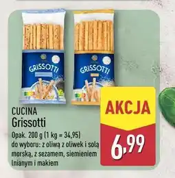 ALDI Grissotti z oliwą z oliwek i solą morską Cucina oferta