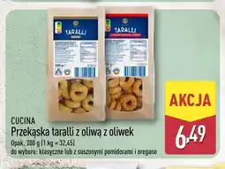 ALDI Przekąska taralli z suszonymi pomidorami i oregano Cucina oferta
