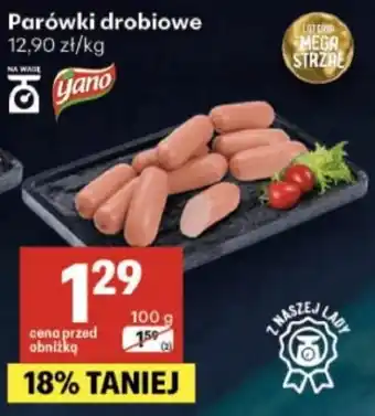 Delikatesy Centrum Parówki drobiowe yano oferta