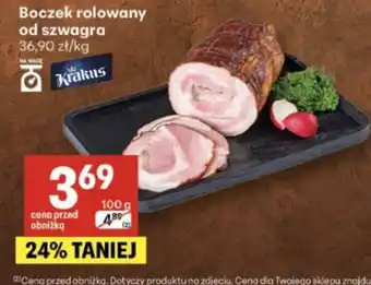 Delikatesy Centrum Boczek rolowany od szwagra Krakus oferta