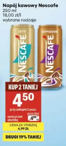 Delikatesy Centrum Napój kawowy Nescafe oferta