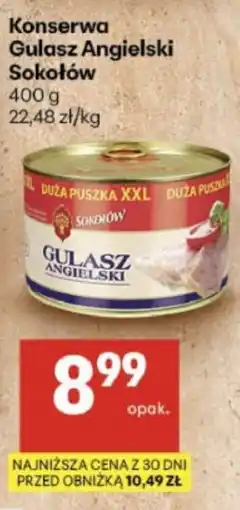 Delikatesy Centrum Gulasz Angielski Sokolów oferta