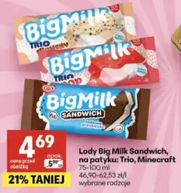 Delikatesy Centrum Lody Big Milk Sandwich, na patyku: Trio, Minecraft oferta