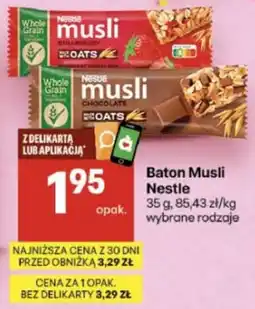 Delikatesy Centrum Baton Musli Nestle oferta