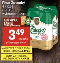 Delikatesy Centrum Piwo Żatecky oferta