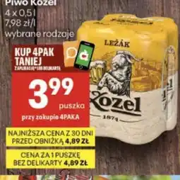 Delikatesy Centrum Piwo Kozel oferta