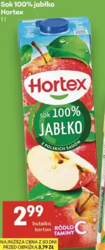 Delikatesy Centrum Sok 100% jabłko Hortex oferta