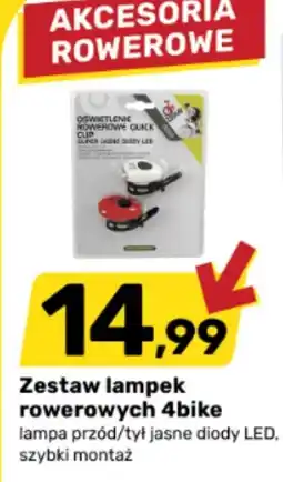 Bricomarche Zestaw lampek rowerowych 4bike oferta